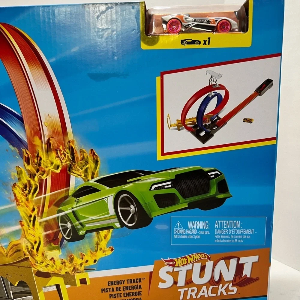 Double Loop Stunt Track - Blue & Red